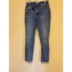 Classic Blue Cropped Jeans for Women